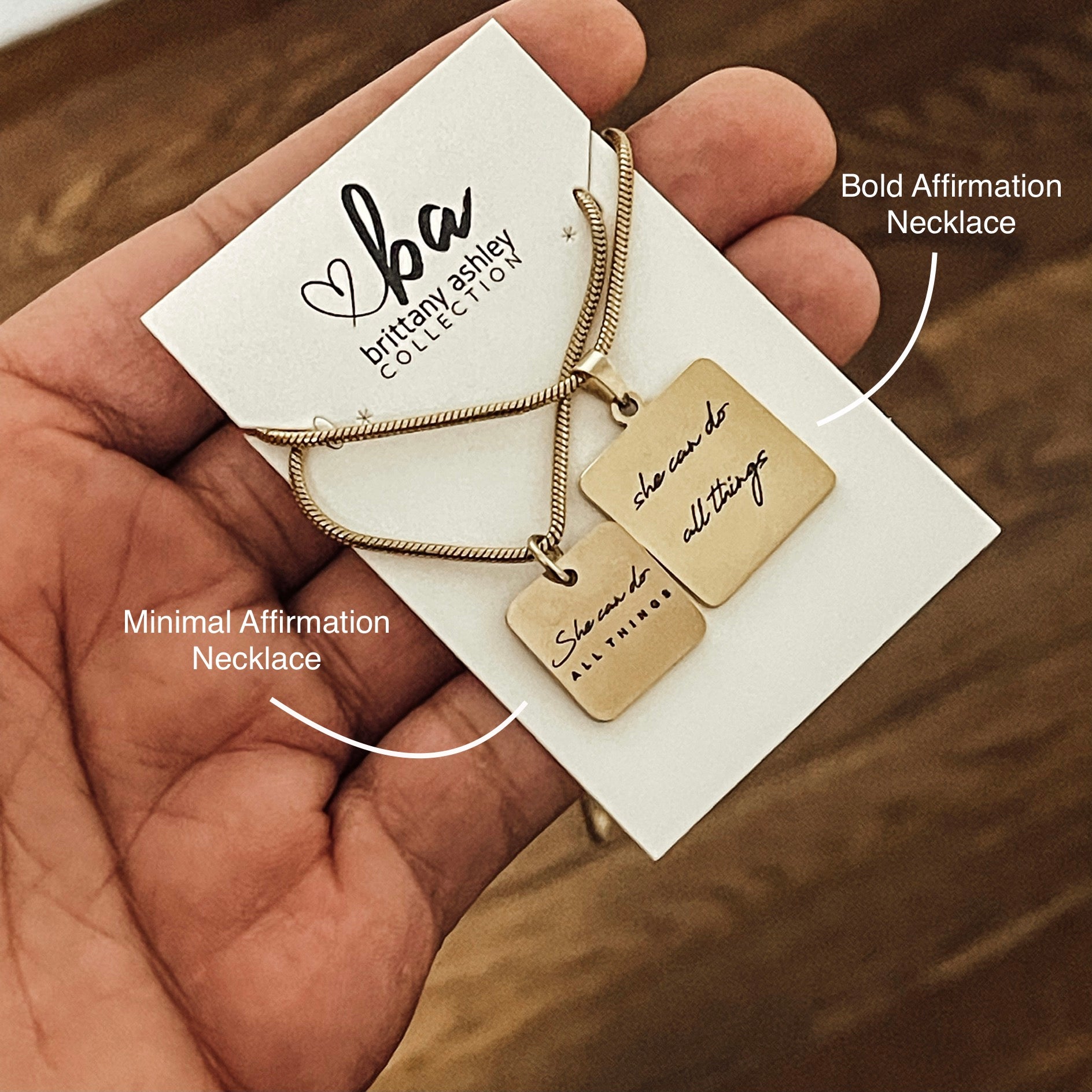 Minimal Affirmation Necklace