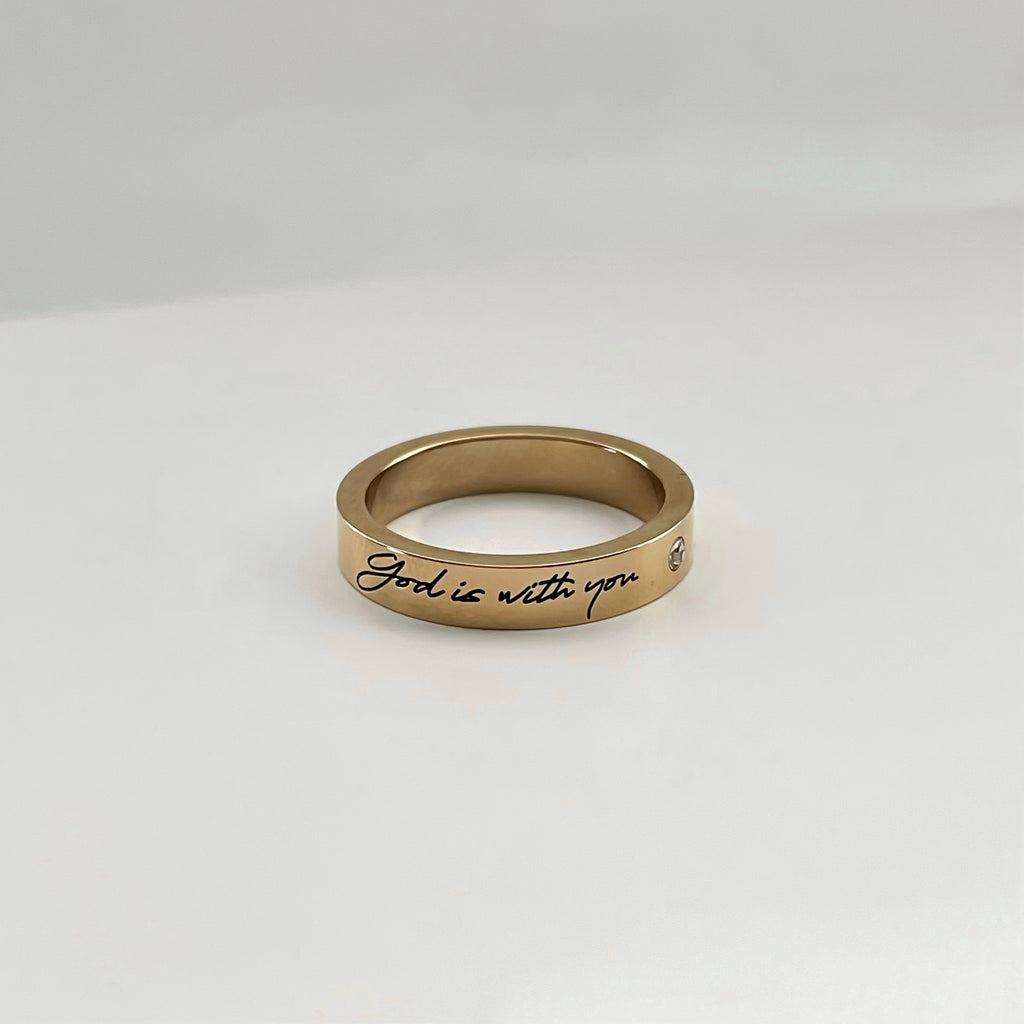 "God is with you" Ring