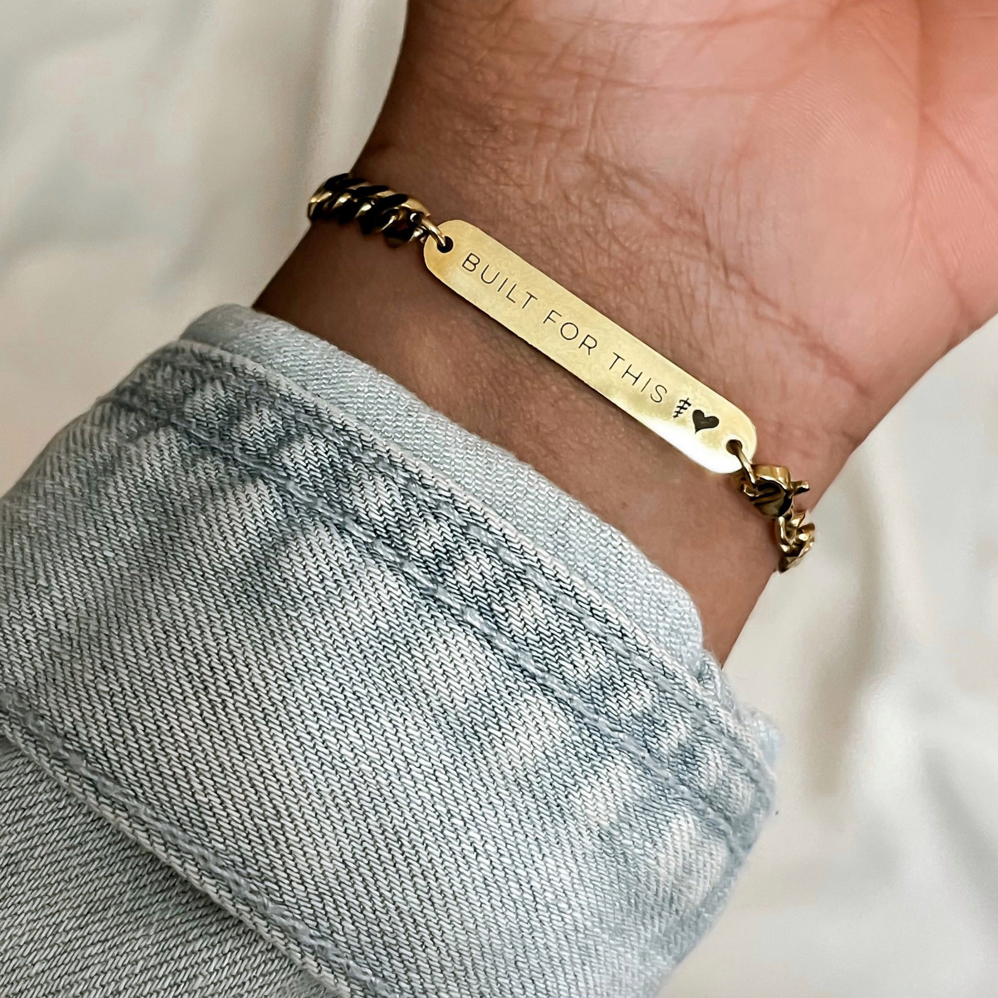 "Built for Medicine" Affirmation Bar Bracelet