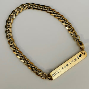 "Built for Medicine" Affirmation Bar Bracelet