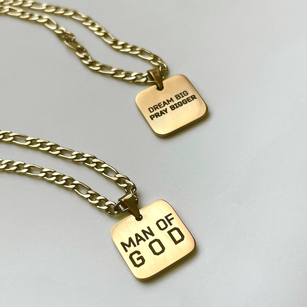 Men Bold Affirmation Chain